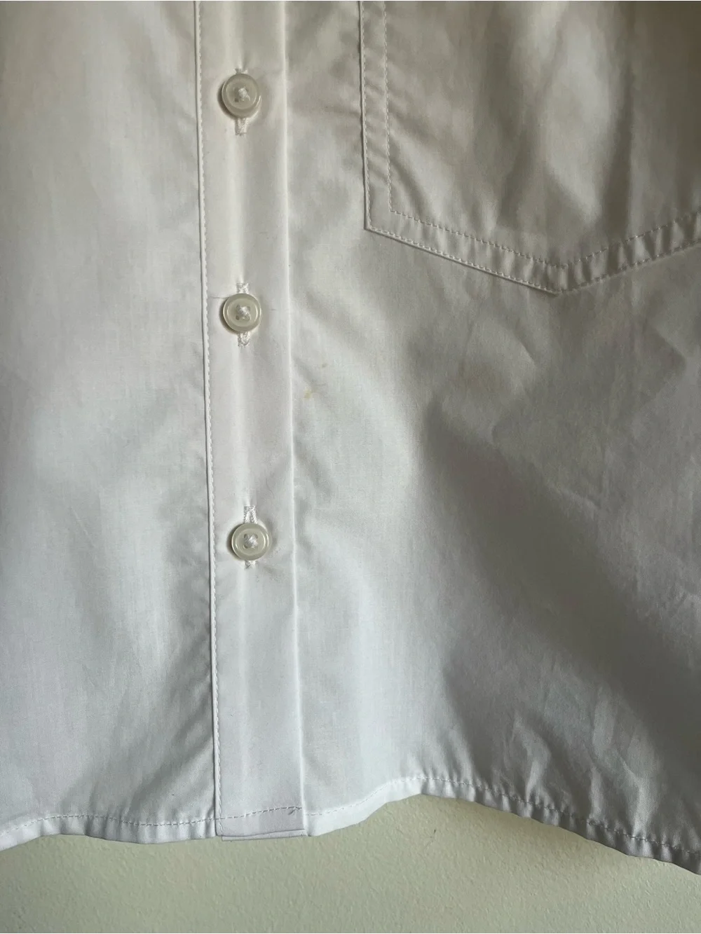 NWT JCrew Cropped Button Up Shirt Size 0 White Regenerative Cotton $118 CD020 - Picture 6 of 14